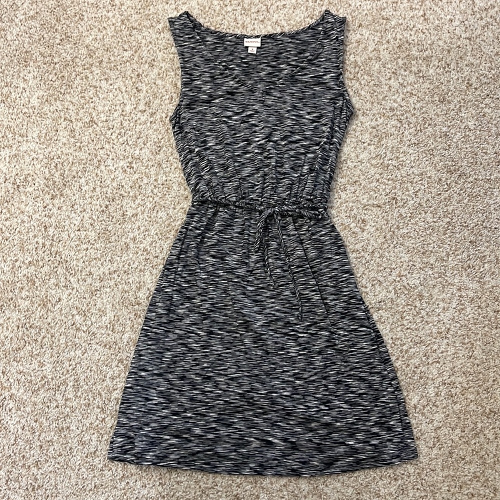 Target Merona Black White Space Dye Knit Dress Size S